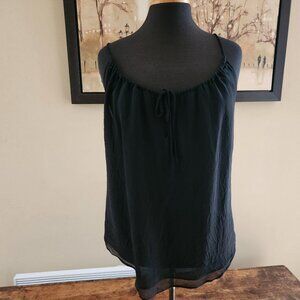 Aritzia Babaton 100% silk black tank top blouse / S